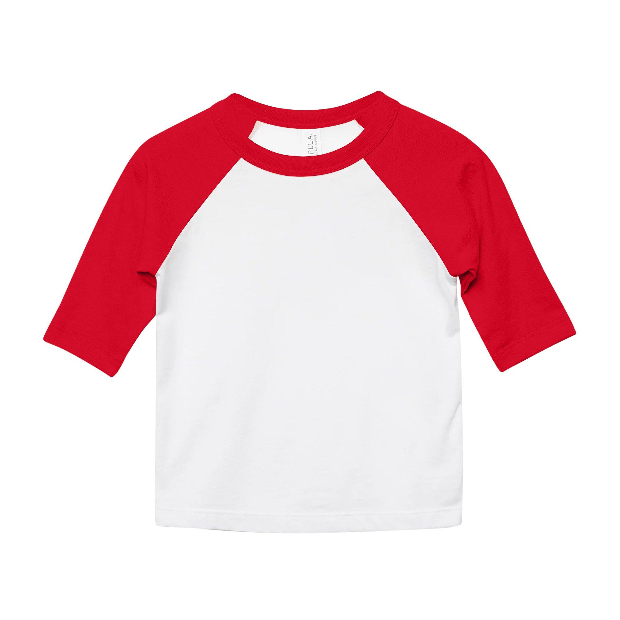 Image of 34 Ärmel Baseball Tshirt Mädchen Weiss S