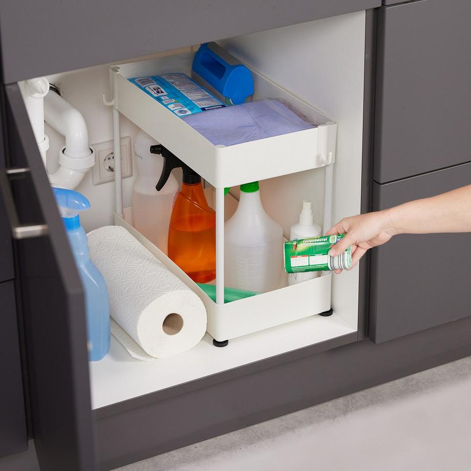 Northio Waschbeckenregal mit 2 Ablagen  