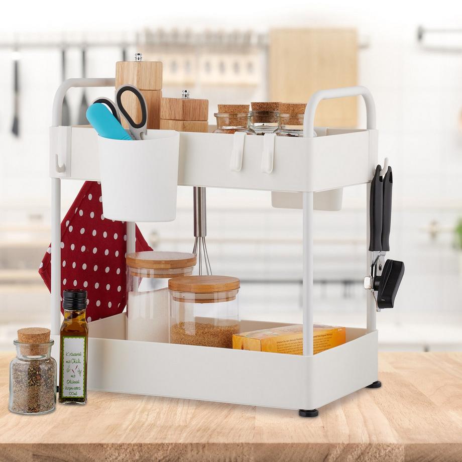 Northio Waschbeckenregal mit 2 Ablagen  