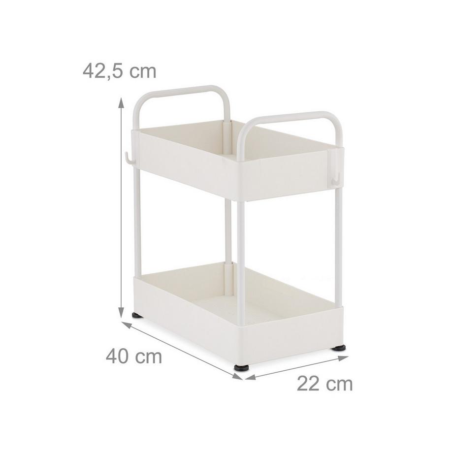 Northio Waschbeckenregal mit 2 Ablagen  