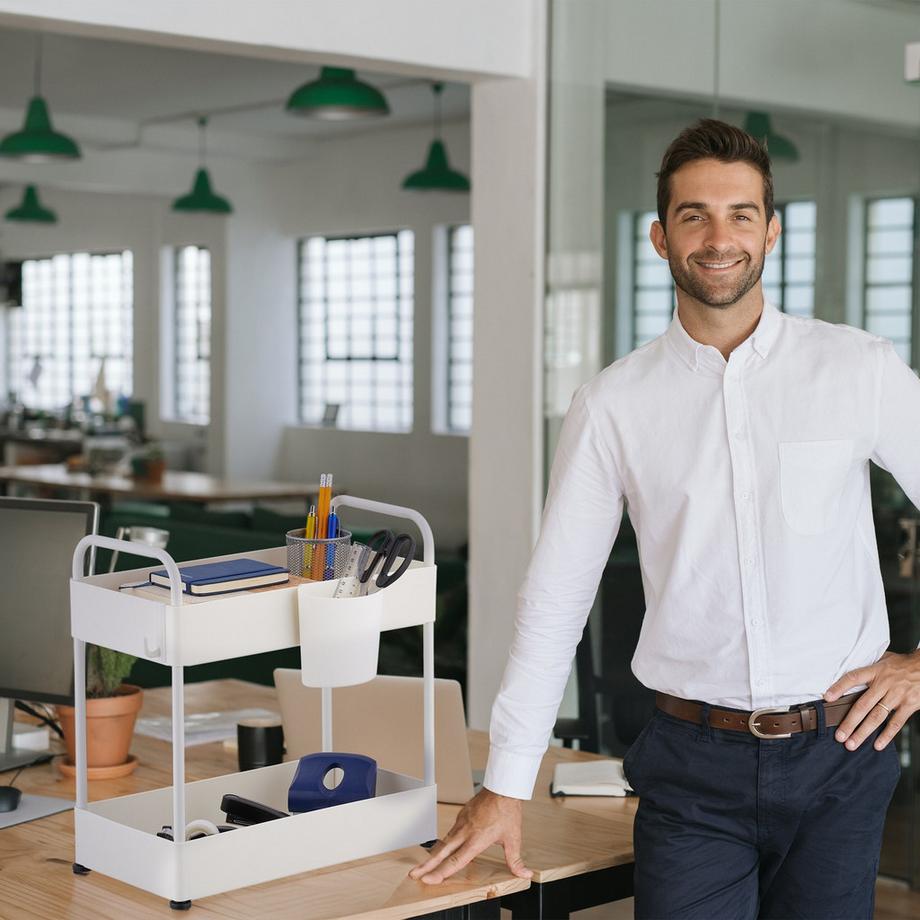 Northio Waschbeckenregal mit 2 Ablagen  