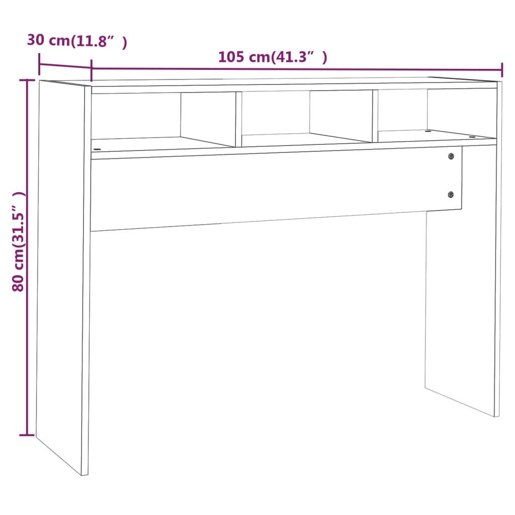 VidaXL Table console bois d'ingénierie  