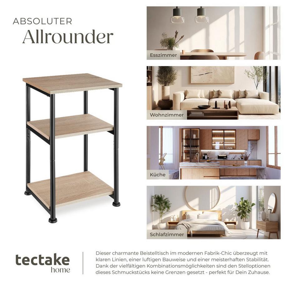 Tectake Tavolino Memphis Stile industriale  