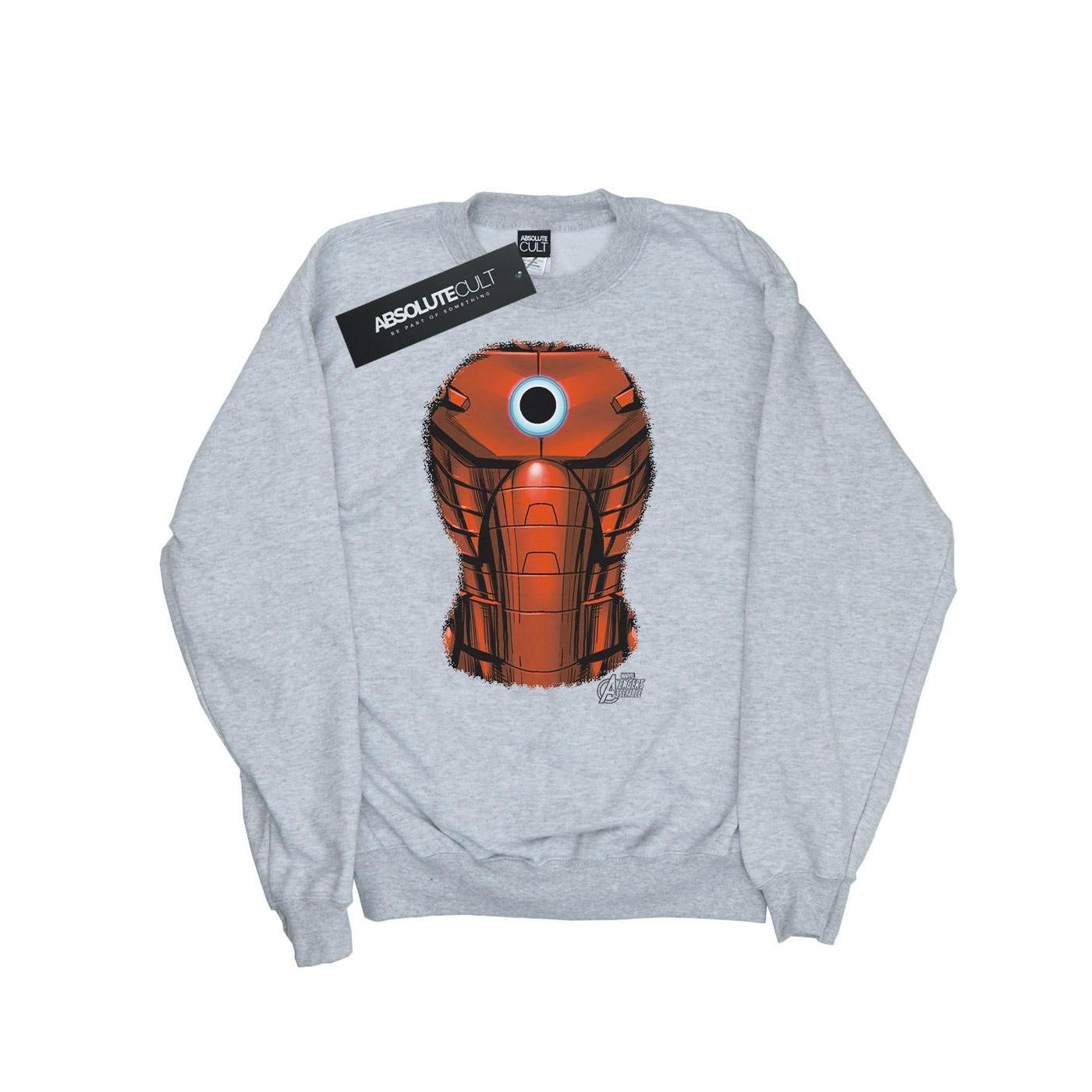 Image of Iron Man Chest Burst Sweatshirt Mädchen Grau 140/146