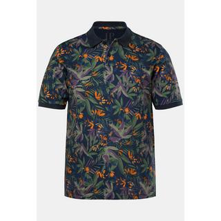 JP1880 Piqué Halbarm Poloshirt Floral Print  