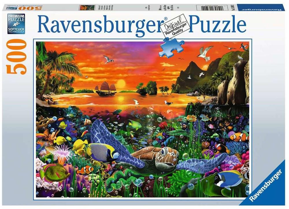 Image of Puzzle Schildkröte im Riff 500 Teile