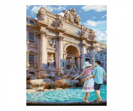Image of Historische Motive MNZ Fontana di Trevi in Rom Multicolor