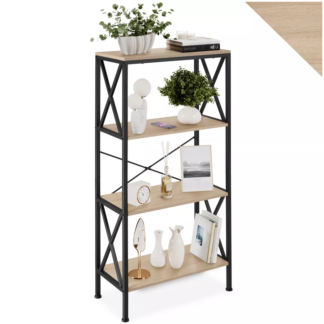 Tectake - Etagère Barry, 134CM, Sable