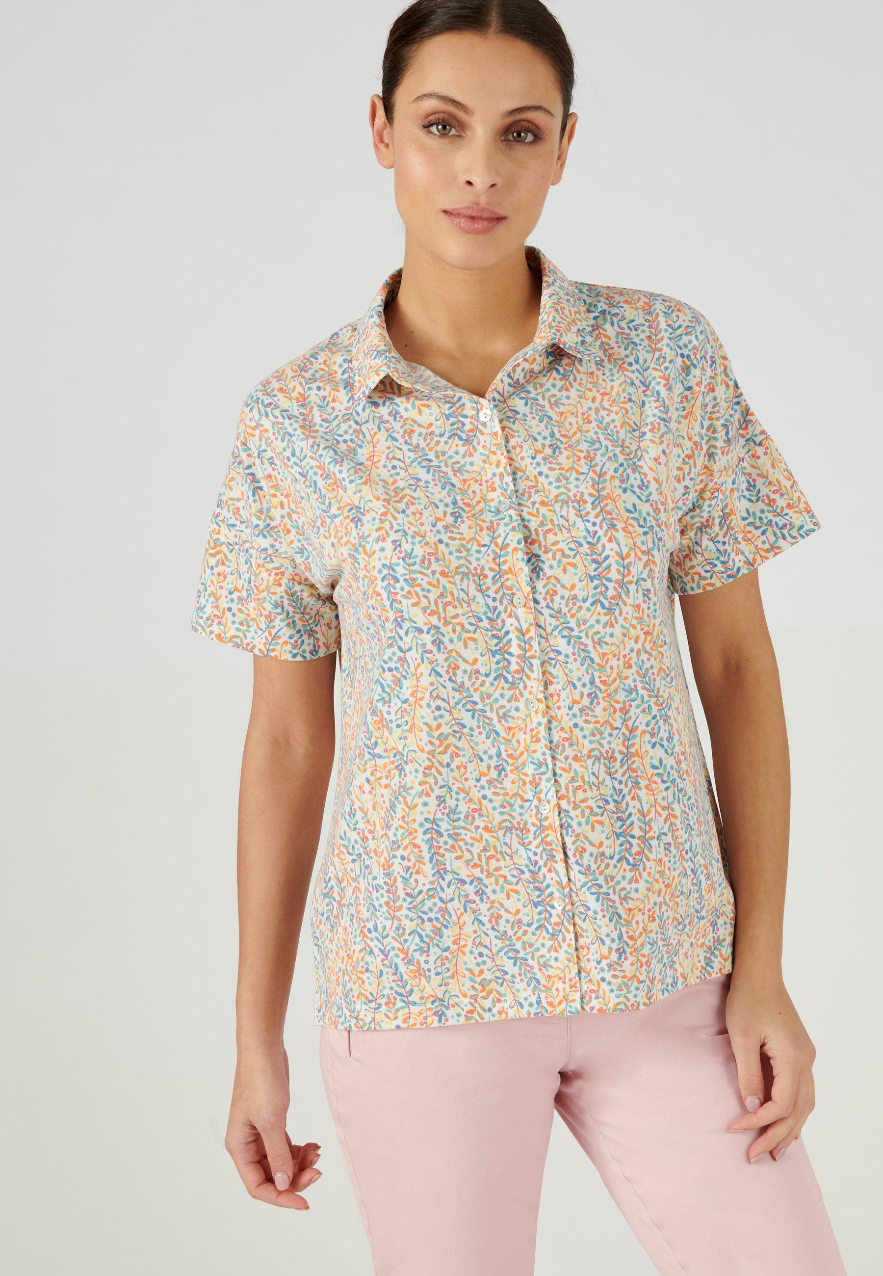 Image of Bluse Aus Climatyl-gewebe. Damen Orange 54/56