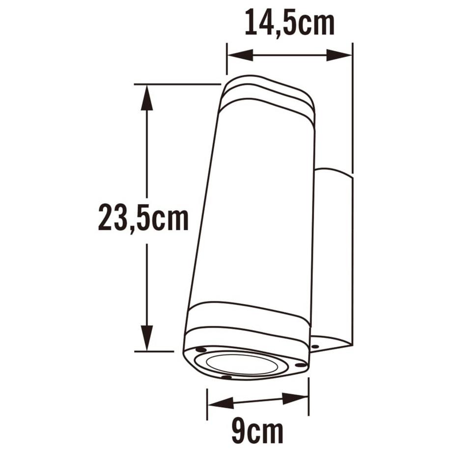 Konstsmide Applique aluminium  