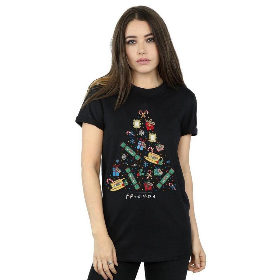 Friends Albero di Natale Boyfriend Fit T-Shirt  