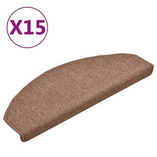 VidaXL Tapis de marches d'escalier 15 pcs polypropylène  