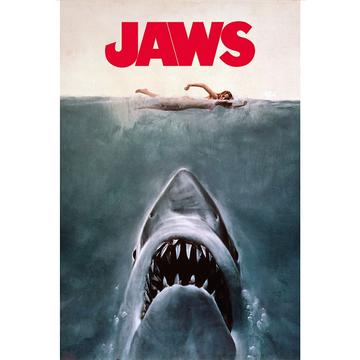 Poster - Gerollt und mit Folie versehen - Jaws - Key Art