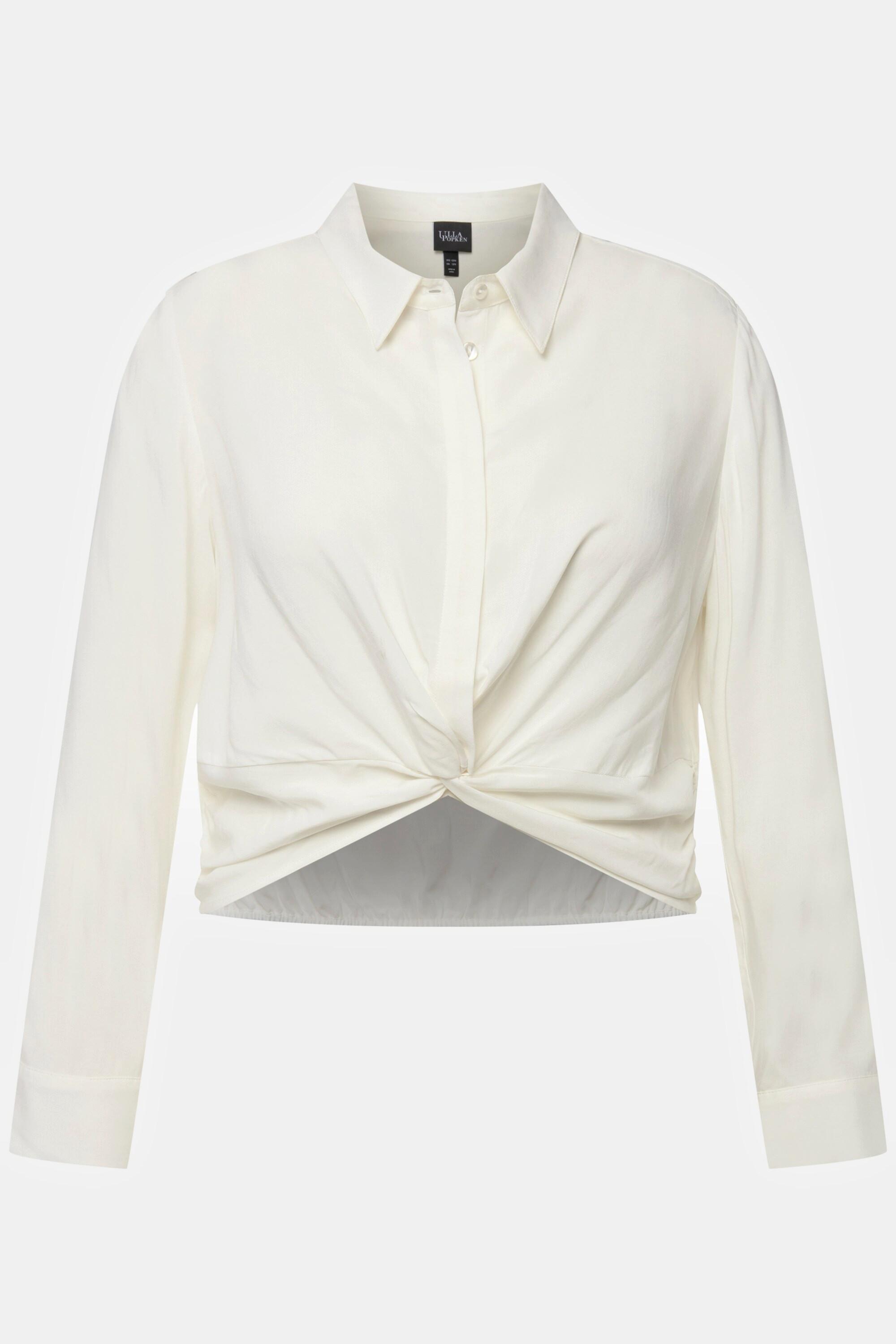 Ulla Popken Camicia Corta Nodi Maniche Lunghe  