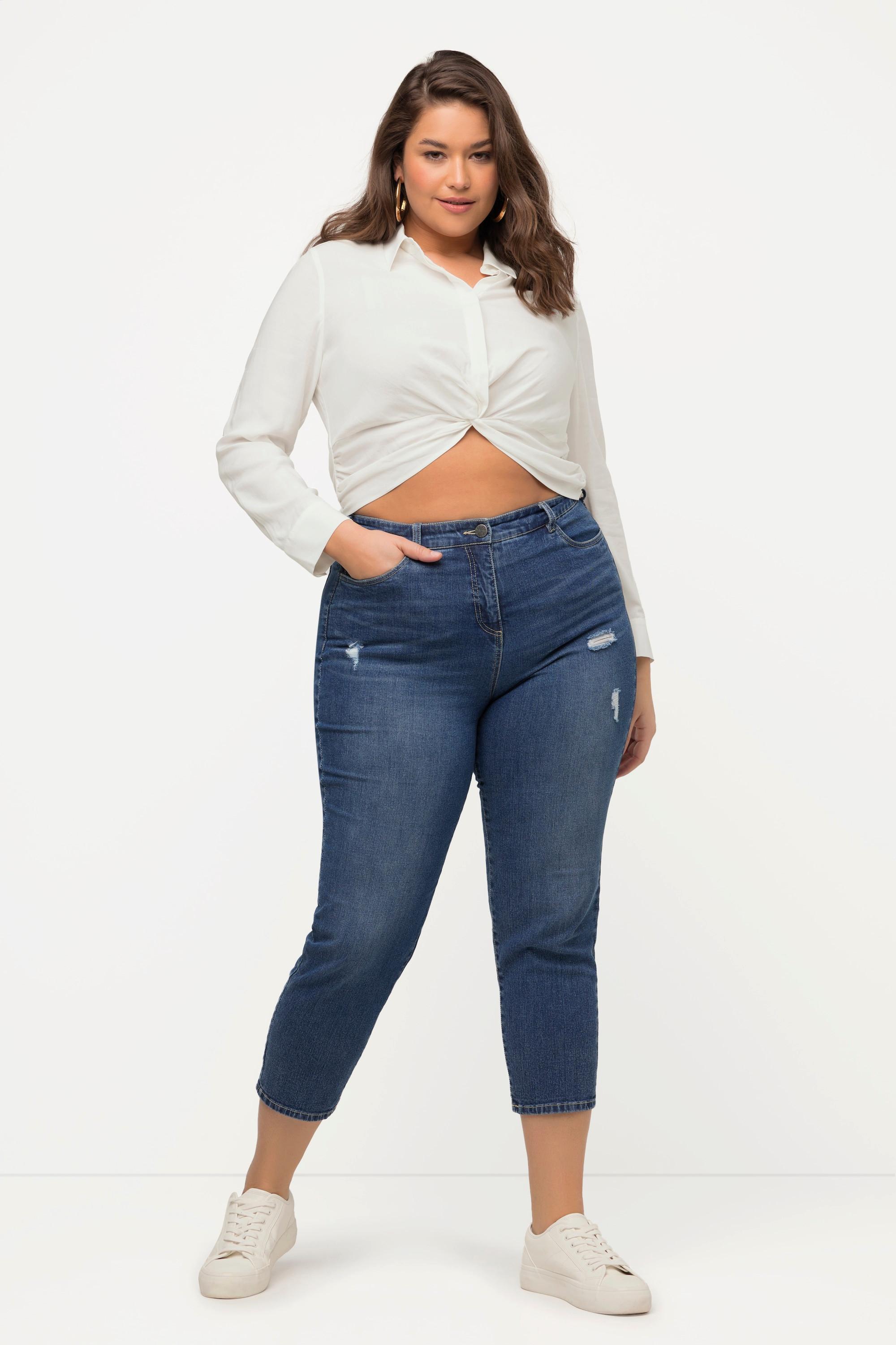 Ulla Popken Camicia Corta Nodi Maniche Lunghe  