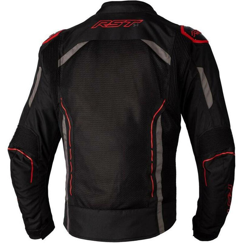Image of Textil-motorradjacke S1 Mesh Ce Unisex Schwarz / Rot XXXL
