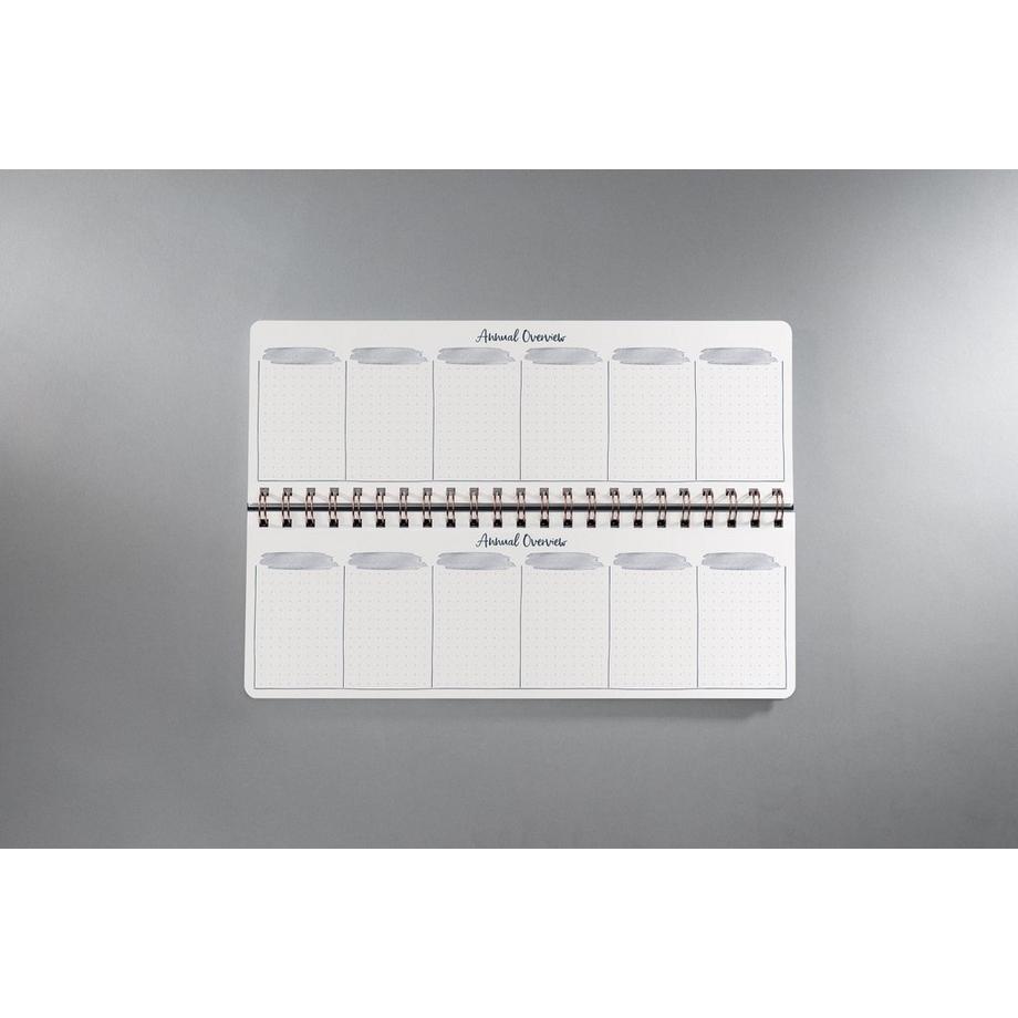 Sigel Planner settimanale Jolie senza data - Apricot Inspiration - 1/2 DIN A4 orizzontale - bianco, albicocca, grigio - hardcover - 2 pagine = settimana inferiore / pagina superiore di pianificazione - certificazione FSC  