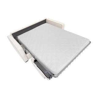 Vente-unique Canapé 4 places convertible express en tissu texturé beige avec assise à mémoire de forme matelas 14 cm FRAPALI  