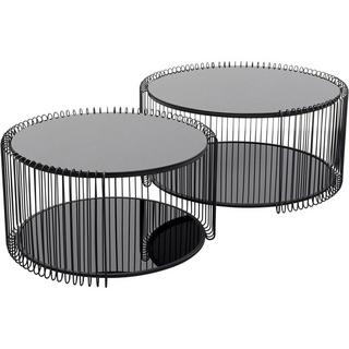 KARE Design Tavolino Wire Double nero (set di 2)  