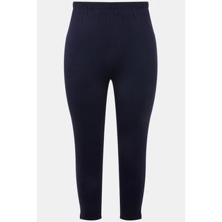 Ulla Popken  7/8-Leggings, elastischer Bund marine 