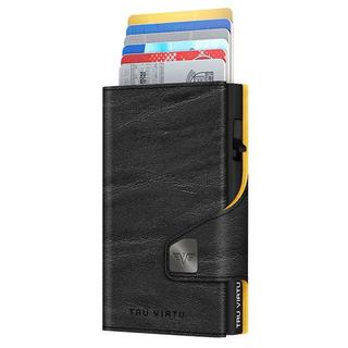 Tru Virtu CLICK & SLIDE Coin Pocket Wallet Caramba Giallo  