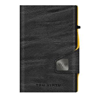 Tru Virtu CLICK & SLIDE Coin Pocket Wallet Caramba Giallo  