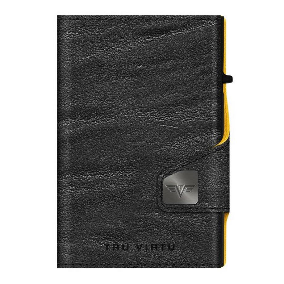 Tru Virtu CLICK & SLIDE Coin Pocket Wallet Caramba Gelb  