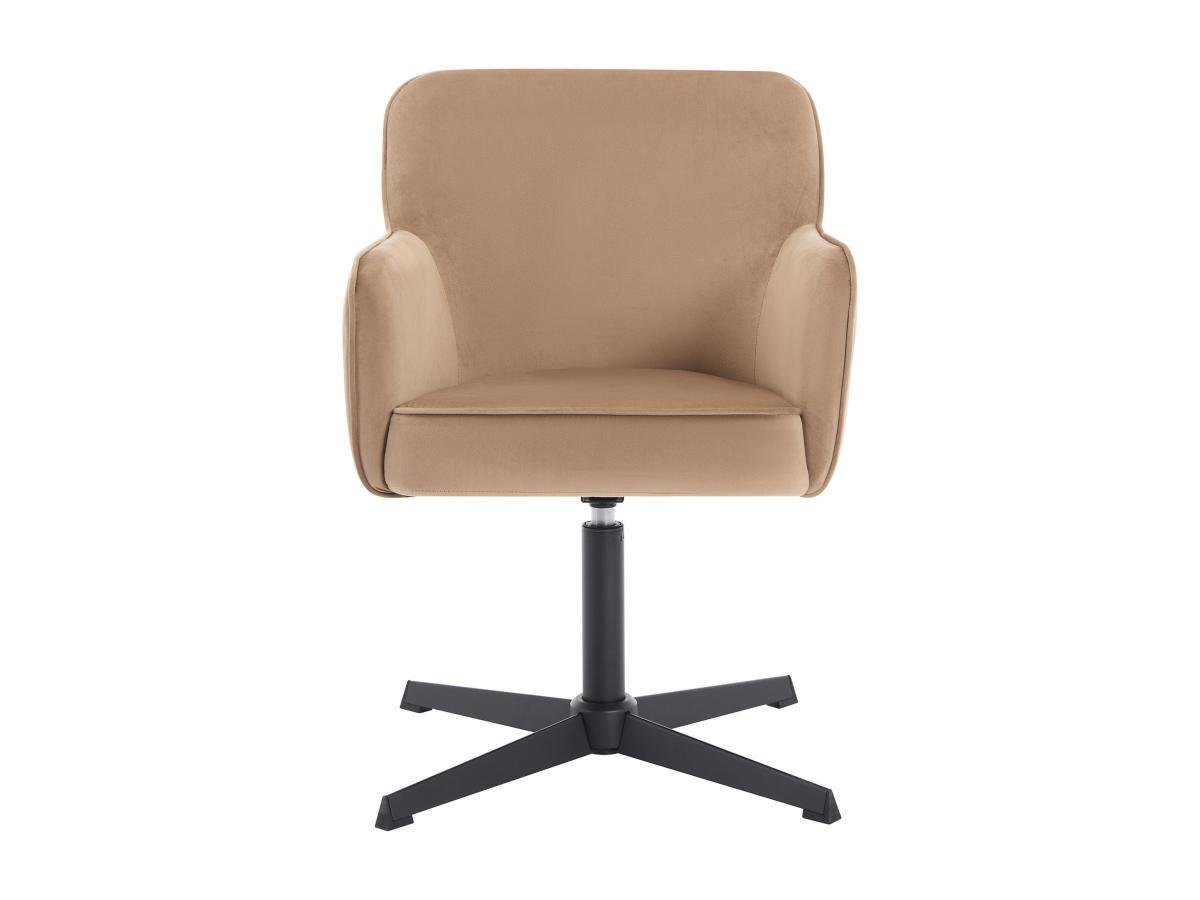 PASCAL MORABITO Chaise de bureau - Velours - Beige et noir - CAPULI de Pascal Morabito  