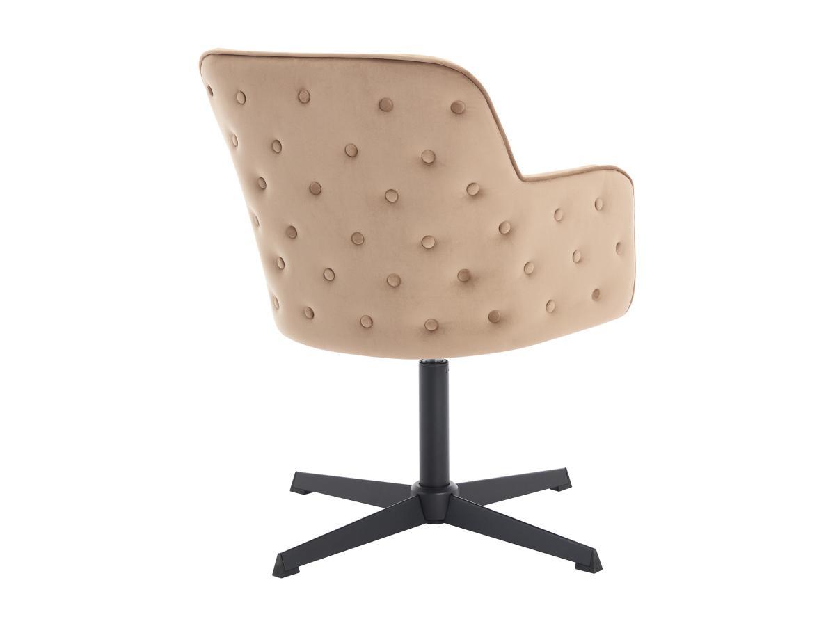 PASCAL MORABITO Chaise de bureau - Velours - Beige et noir - CAPULI de Pascal Morabito  