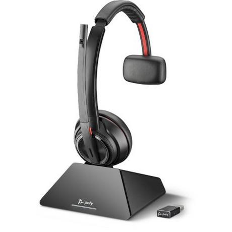 Poly  POLY Savi 8210 UC Casque Sans fil À la main Bureau/Centre d'appels Bluetooth Noir 