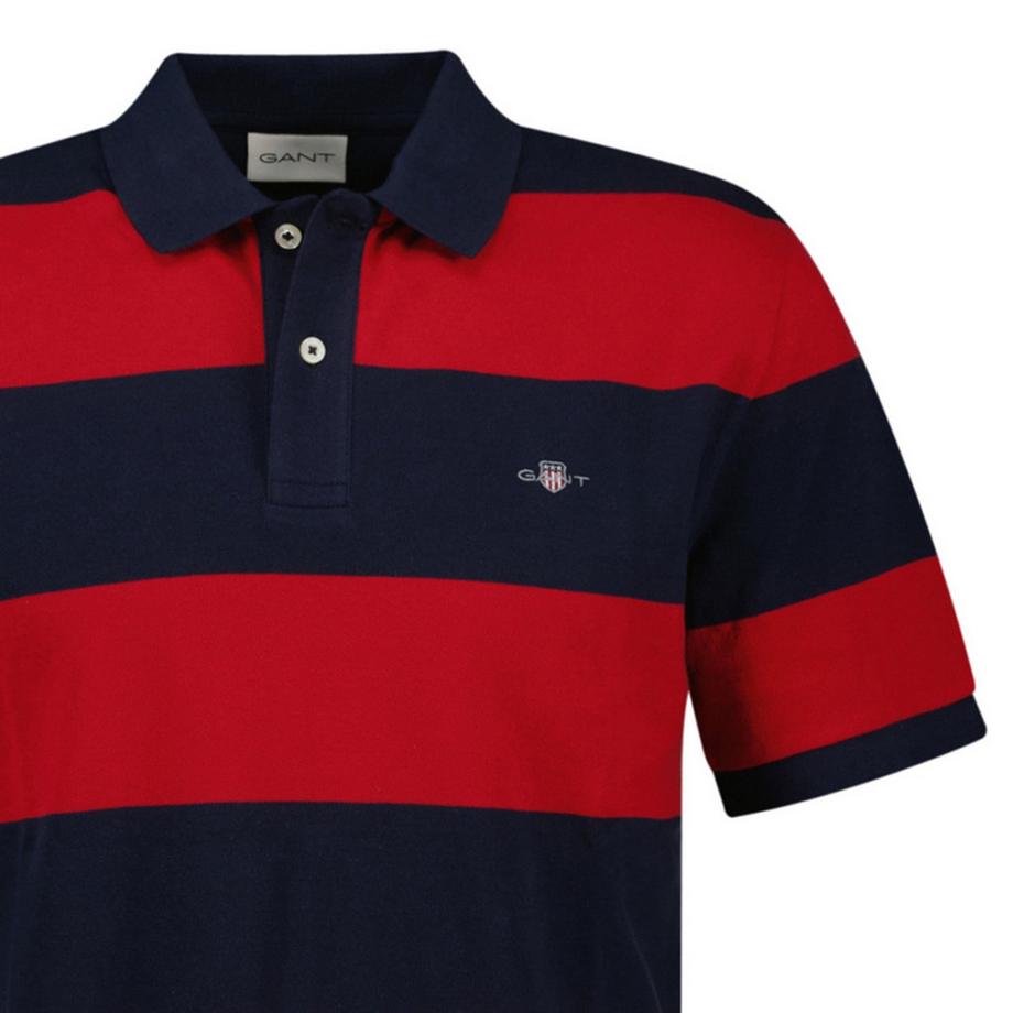 GANT Block Stripe Comfort Fit Poloshirt  