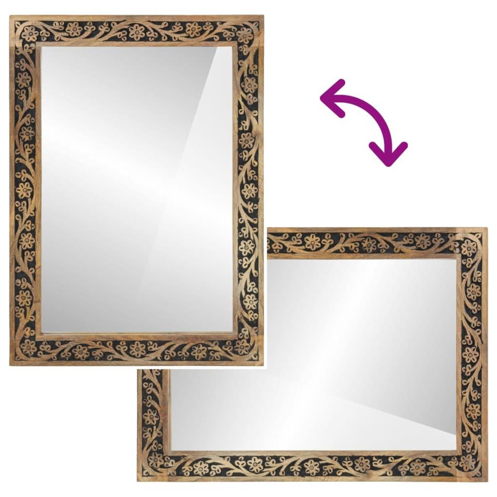 VidaXL Miroir de salle de bain bois  