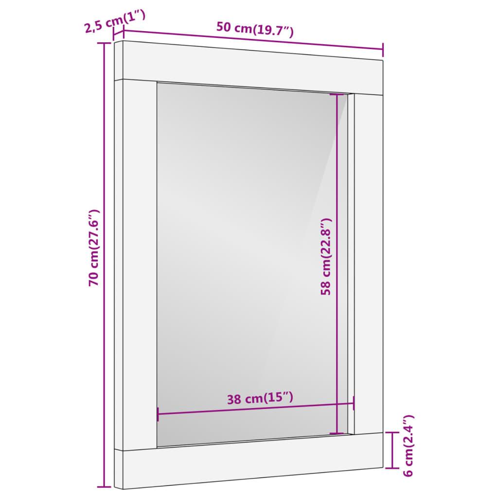 VidaXL Miroir de salle de bain bois  