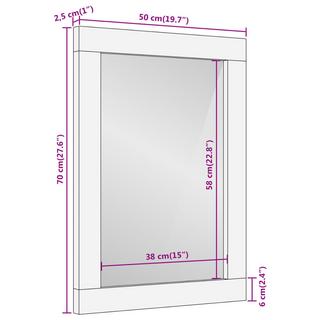 VidaXL Miroir de salle de bain bois  