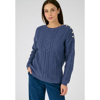 Damart  Zopfmusterpullover mit Knöpfen, Thermolactyl. 