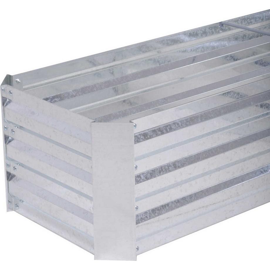 mutoni Bordure de parterre Magnolia acier argenté forme L  