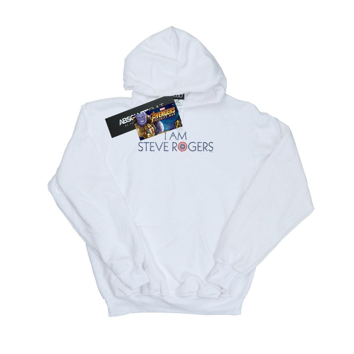 Image of Avengers Infinity War I Am Steve Rogers Kapuzenpullover Mädchen Weiss 116