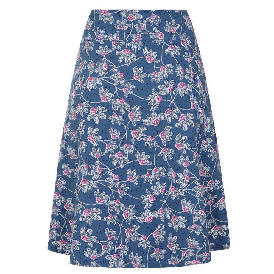Lazy Jacks Gonna Midi Jersey Fiori Selvatici  