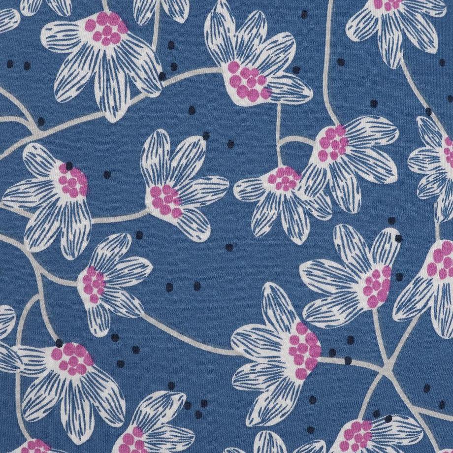 Lazy Jacks Gonna Midi Jersey Fiori Selvatici  