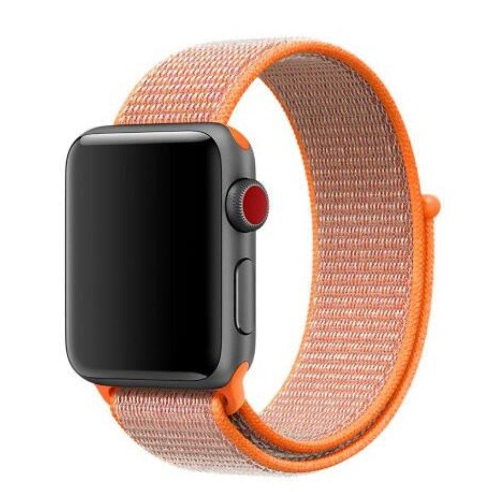 Cover-Discount  Apple Watch 38 / 40mm - Bracelet en nylon avec velcro orange 