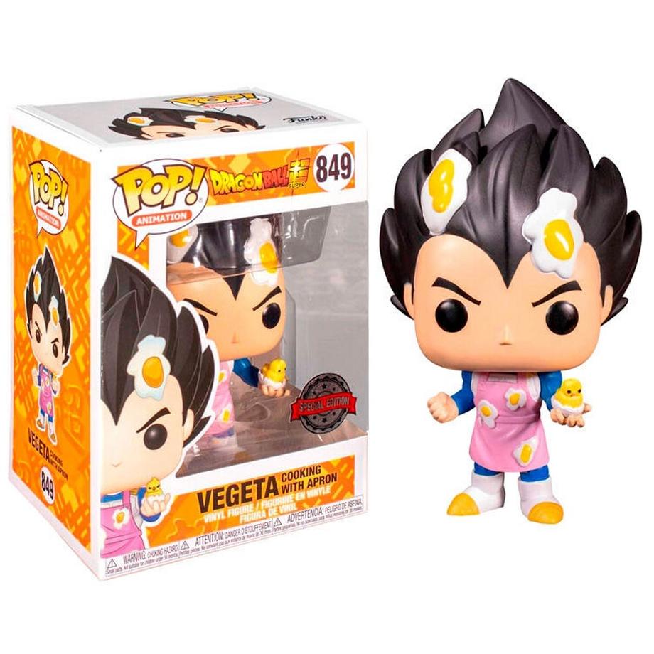 Funko  Figura POP Dragon Ball Super Vegeta che cucina con grembiule Esclusivo 
