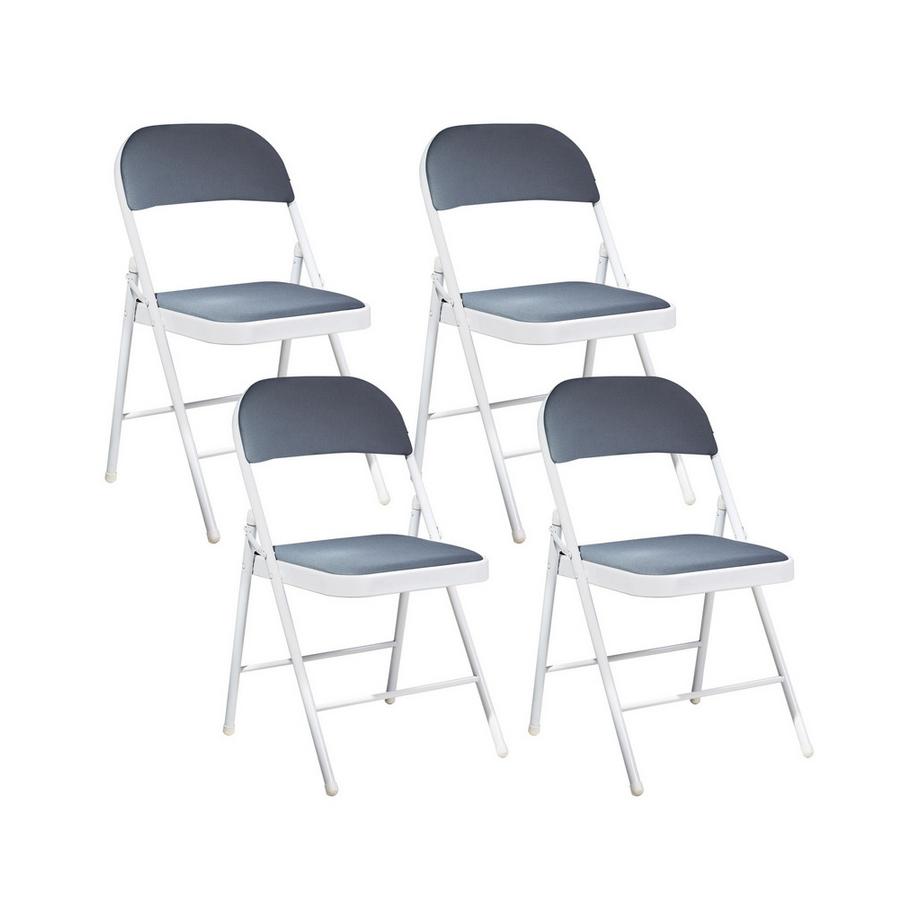 Beliani Set di 4 sedie pieghevoli en Tessuto a rete Moderno SPARKS  