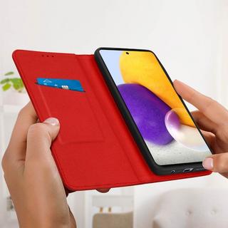 Avizar  Samsung Galaxy A72 Kunstlederhülle Rot 