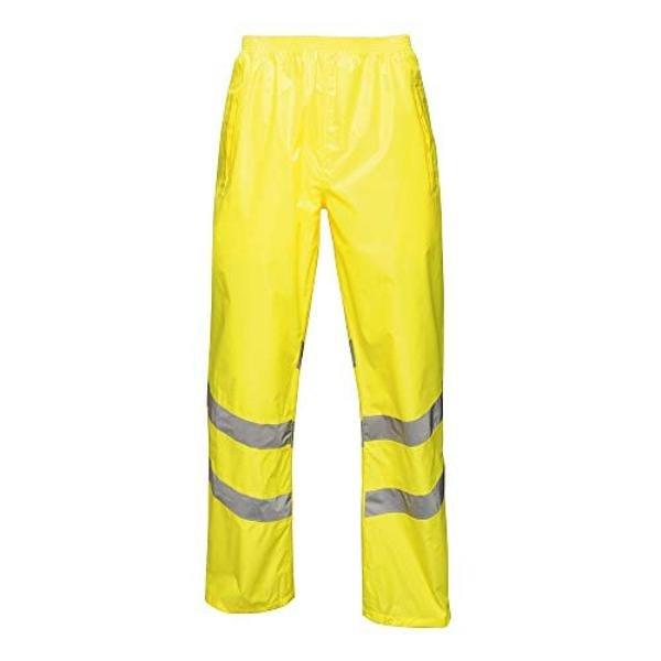 Image of Hi Vis Pro Reflective Überhose Arbeitshose, Warnfarben, Reflektierend Damen Gelb S