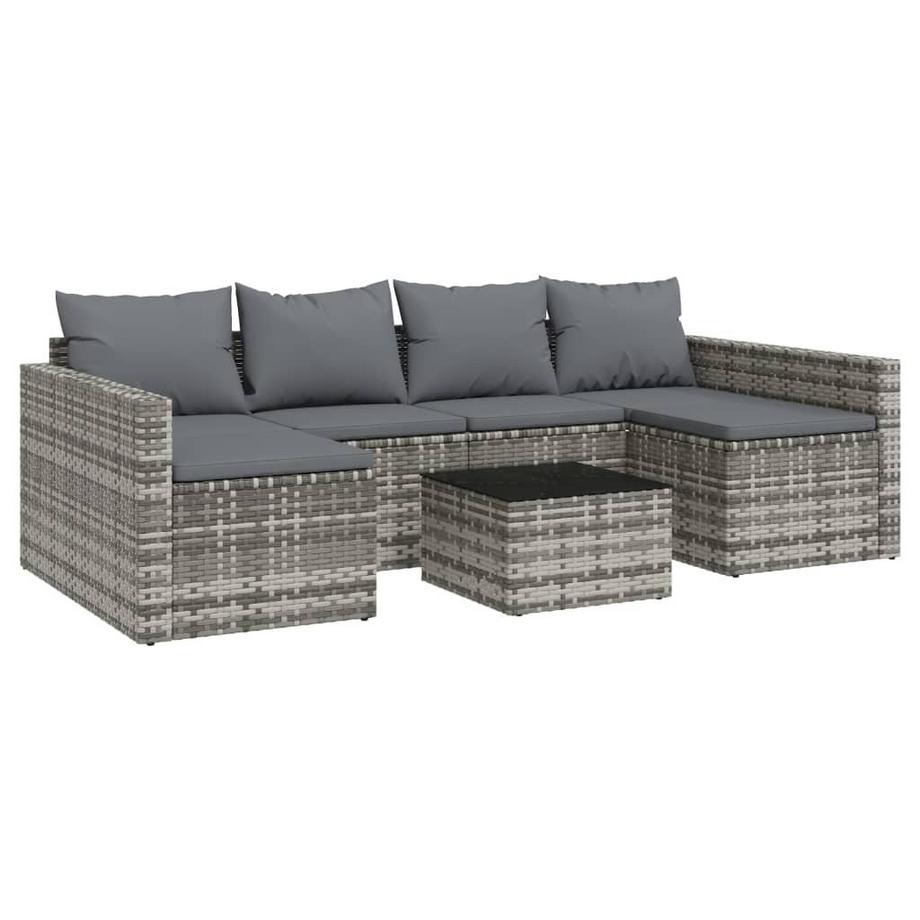 set salotto da giardino Polirattan