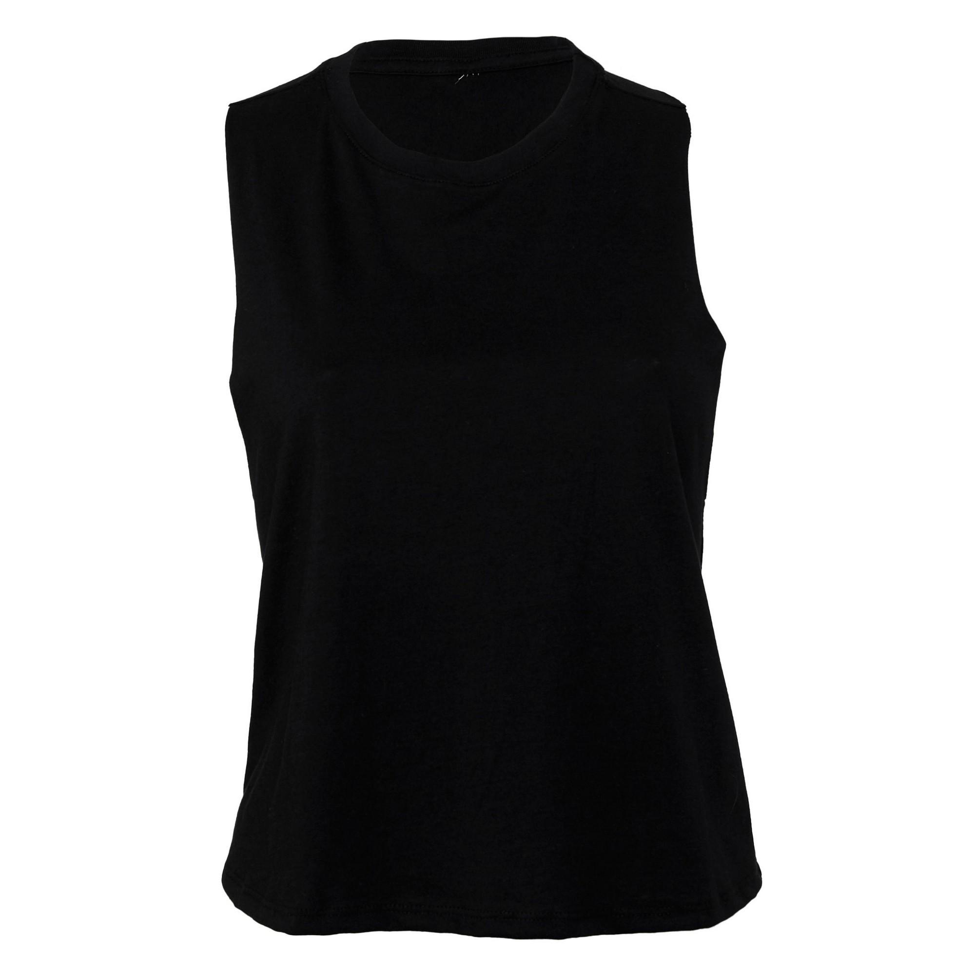 Image of Ärmelloses Oberteil Racerback Unisex Schwarz L
