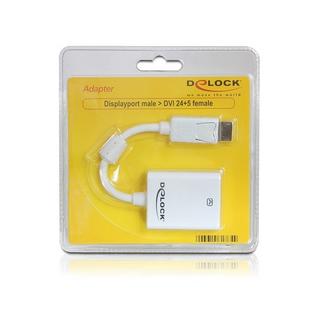 DeLock  Adapter Displayport - DVI-I Weiss 