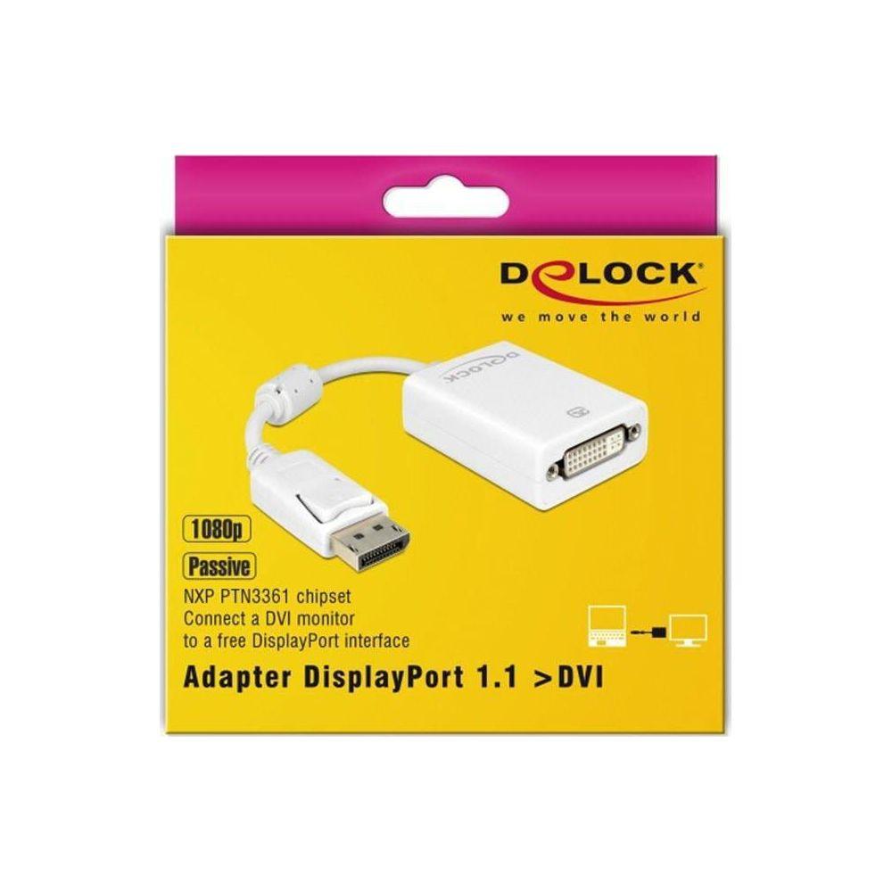 DeLock  Adaptateur  DisplayPort - DVI-I 
