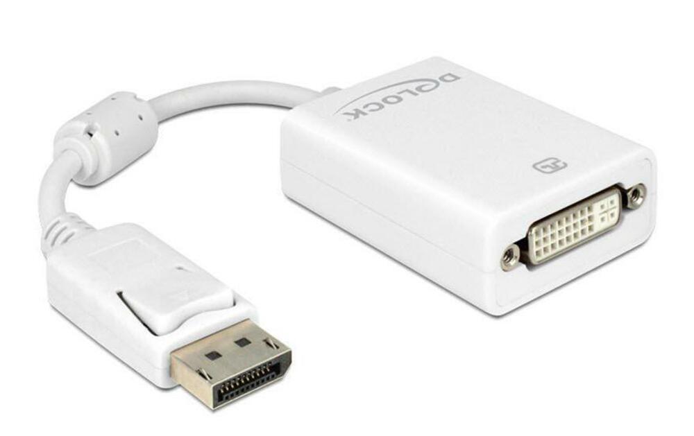 DeLock  Adapter Displayport - DVI-I Weiss 