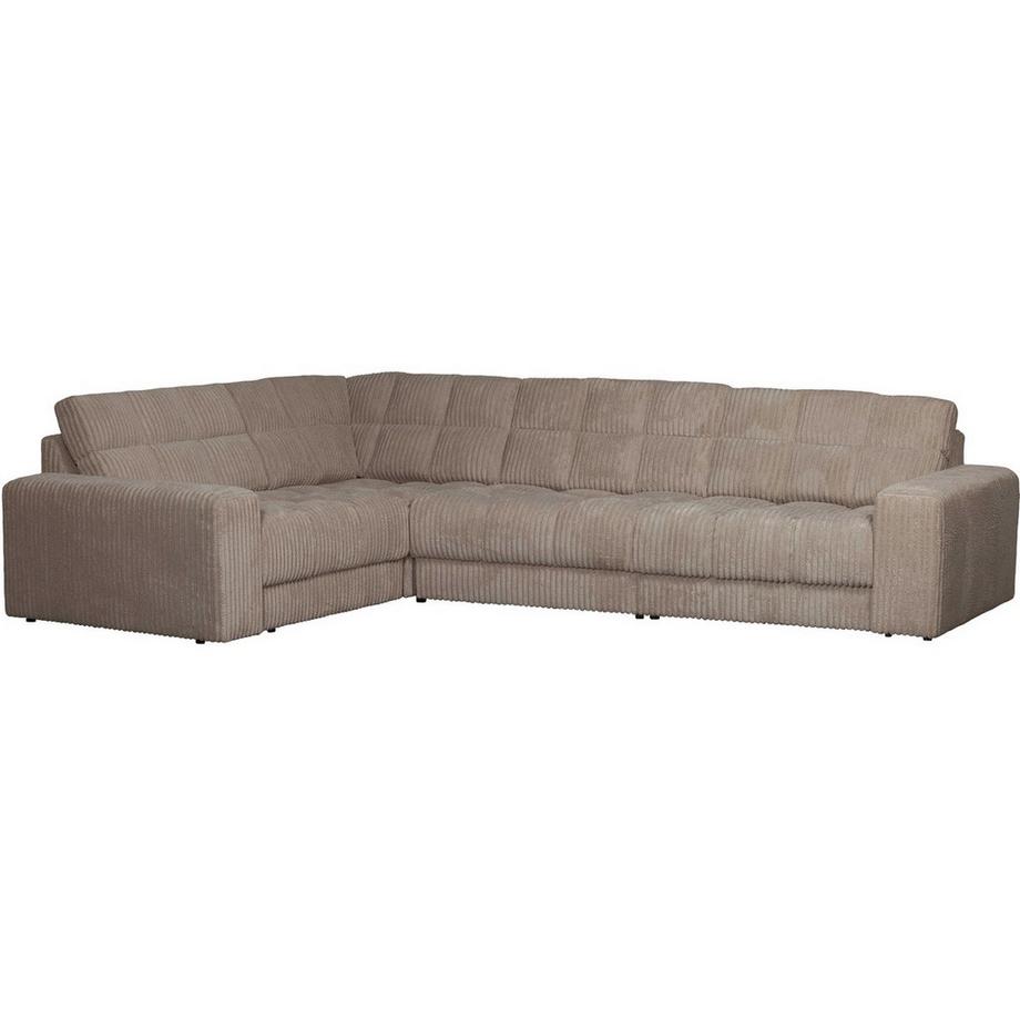 Ecksofa Second Date links grober Rippstoff mud 316x212